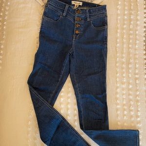 🌱na🌱Madewell 10 inch RoadTripper buttonfly skinnies, 26